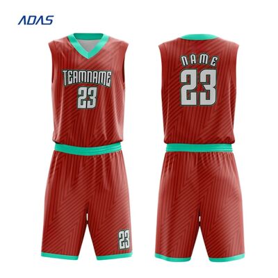 Maillot de basketball réversible en mesh 100% polyester respirant à manches courtes, dernier design, haute qualité, nouvelle arrivée