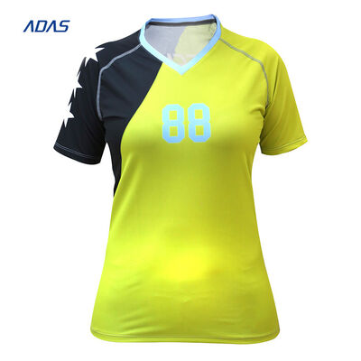 kaufen Kurzärmeliges Training Neues Volleyball-Trikot T-Shirt 100% Polyester OEM online manufacture