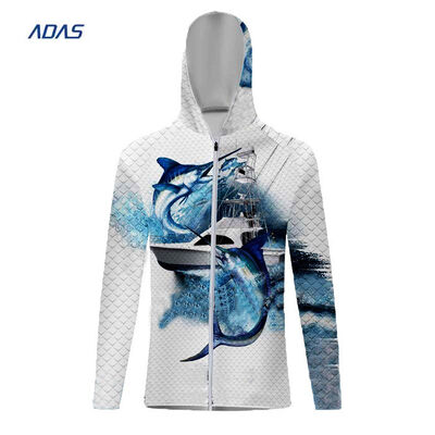 Buy ODM Casual Fishing Wear Shirts Lightweight Fishing Hoodies With Face Cover Anti UV online manufacture