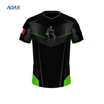Купить Заказная сублимация перенос печать Esports Team Jersey игровой футболка носить окрашенную ткань online manufacture