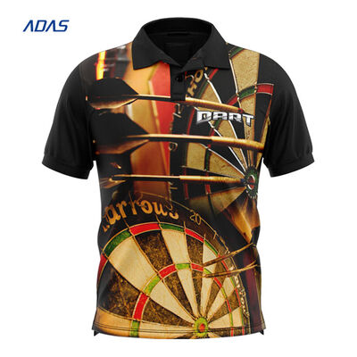 satın al Unisex Düzenli Fit Özel Yapılmış Dart Tişörtleri Polo Tişörtleri Solunumlu Poliester online manufacture