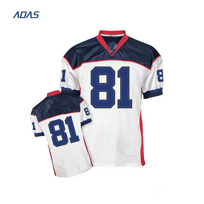 Buy Breathable Usa American Football Wear Jersey 100% Polyester Moisture Wicking online manufacture