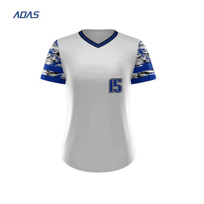 comprar Equipo de béisbol de poliéster Interlock Usar uniforme de béisbol juvenil de la tripulación del cuello de la camiseta online manufacture