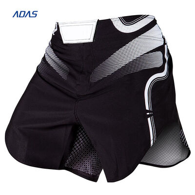 kopen Polyester Spandex Mensen eenvoudige boksen MMA korte broek BJJ grappelen Custom online manufacture