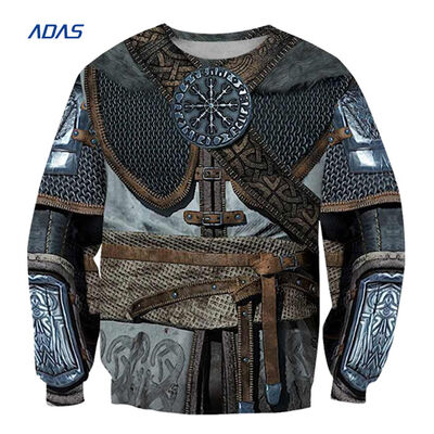 comprar Pulôver de poliéster casual Windbreaker Jaqueta de treino Manga longa Crewneck online manufacture