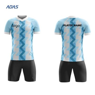 comprare Ingrosso di poliesteri sublimazione Camisetas Magliette da calcio Kit personalizzati Ufficiali da calcio maschile Uniforme da calcio abbigliamento set con logo online manufacture