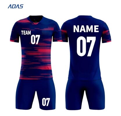 Buy Custom Club Soccer Shirt with Digital Sublimation Print 100% Polyester Short Sleeves Front Logo OEM Service online manufacture