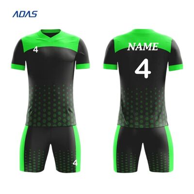 kopen Custom Sublimatie Soccer Jerseys Football Uniform Sets-100% Polyester Stretch Quick Dry Summer Short Sleeve Custom Kleuren Logo's online manufacture