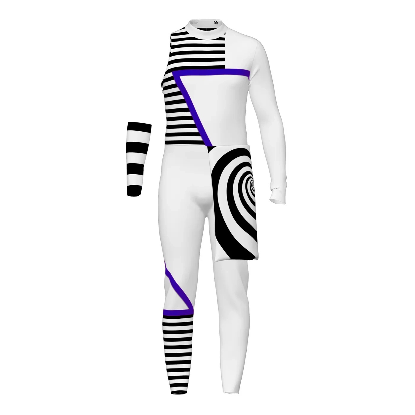Custom Unitard Top with side cape Performance Uniform for Color Guard ...